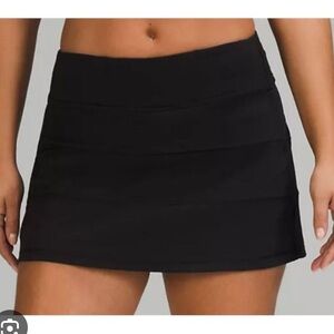 Lululemon Pace Rival Mid Rise Skirt- Black